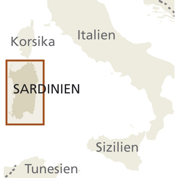 RKH WMP SARDINIEN 1:200.000 - Straßenkarte