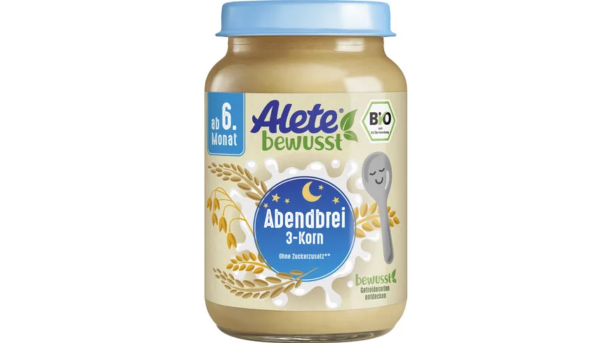 Alete bewusst Bio Abendbrei 3 Korn 190 g