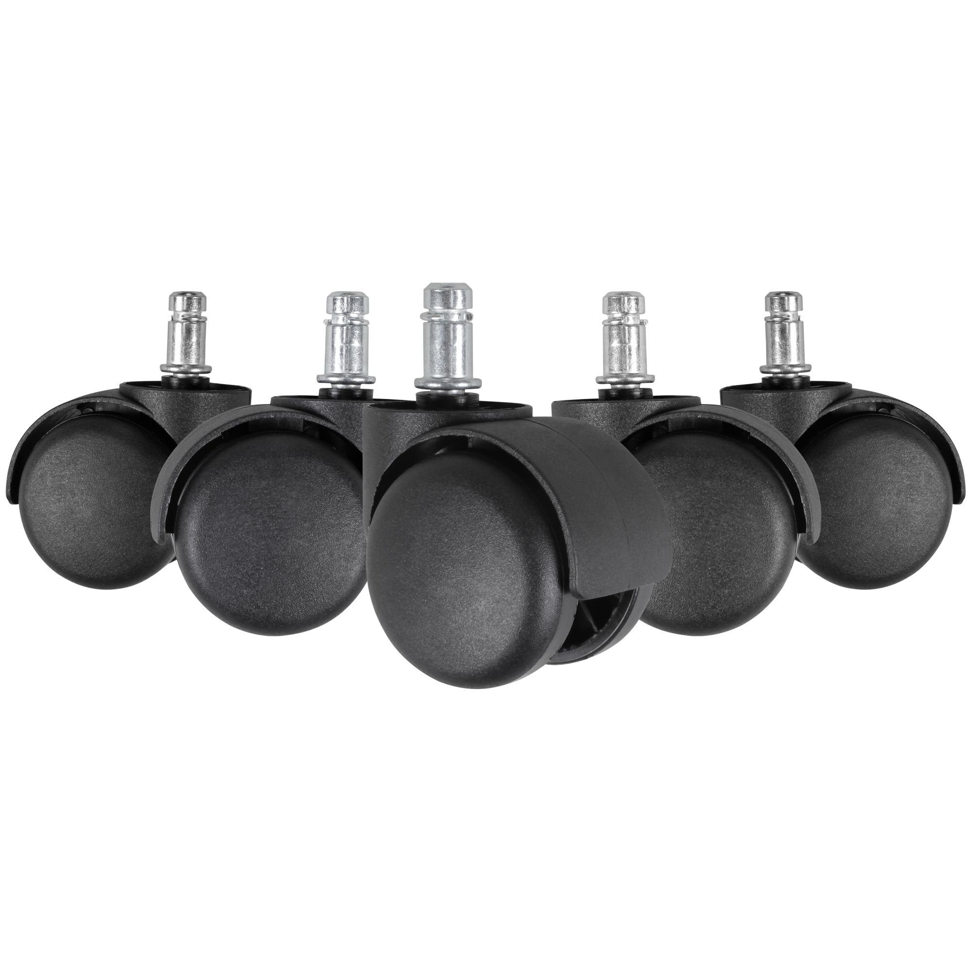 KADIMA DESIGN Stuhlrolle Bürostuhlrollen für Teppichböden, 5er Set, Sicher & stabil