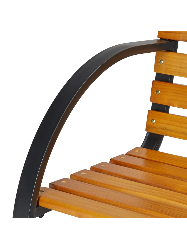 relaxdays Gartenbank in Natur - (B)122 x (H)84 x (T)60 cm günstig kaufen onesize