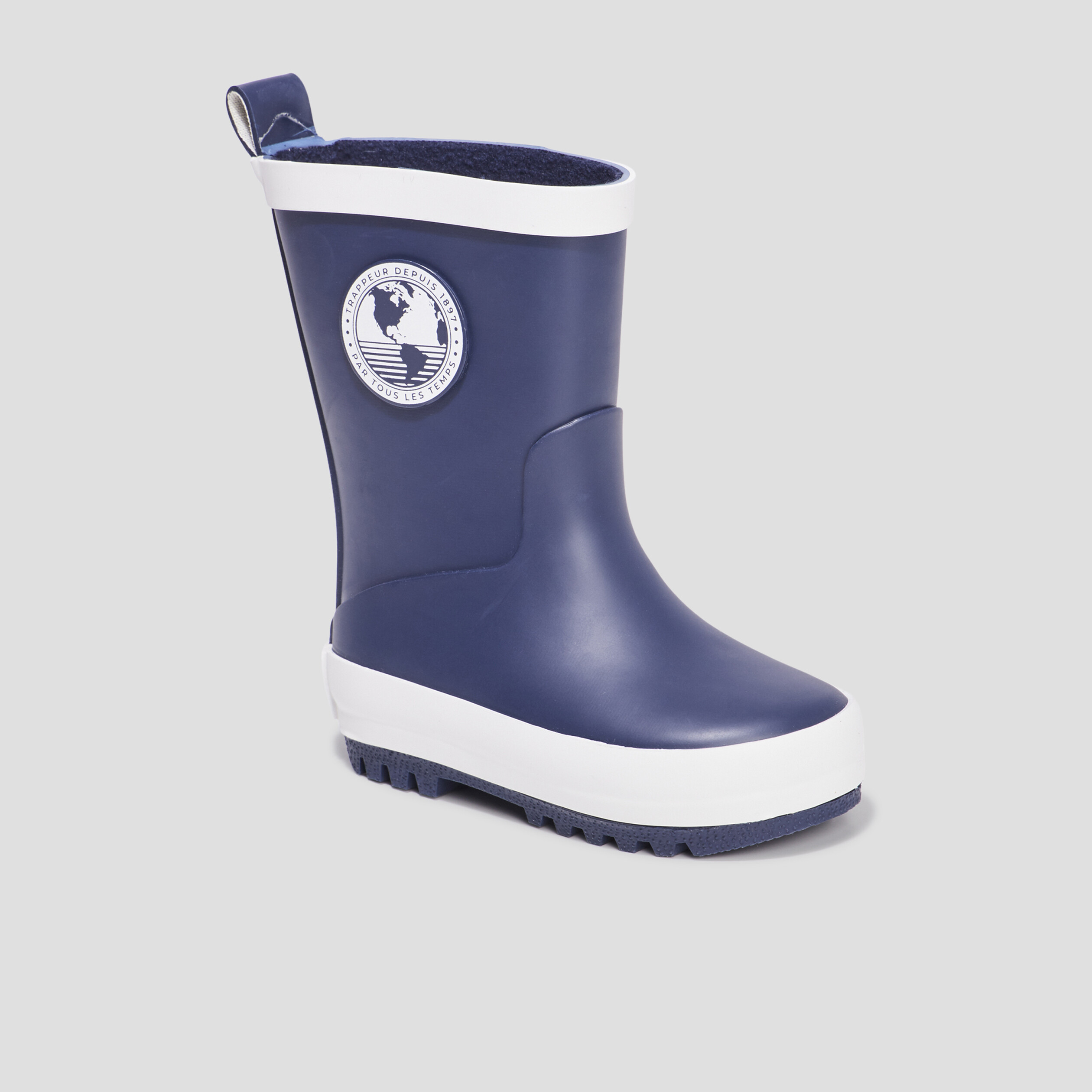 Bottes de pluie Trappeur bleu marine bébé garçon | La Halle
