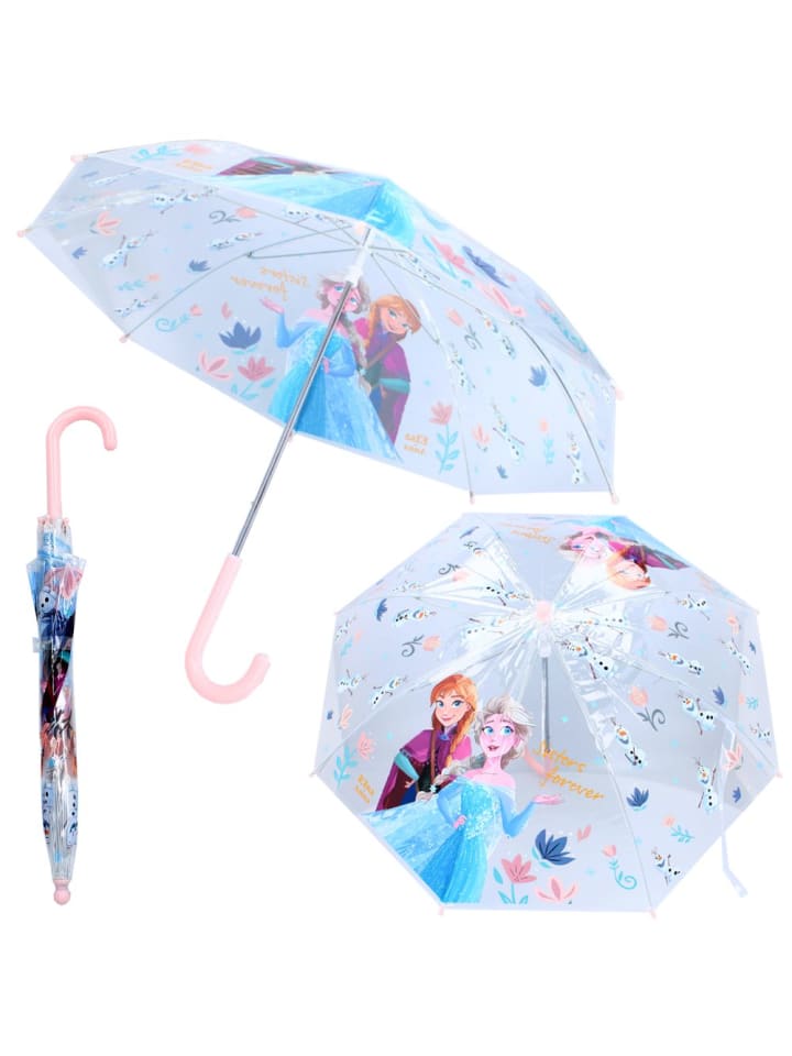 Disney Frozen Stockschirm | rosa & transparent | Disney Frozen | Kinder Regenschirm günstig kaufen onesize