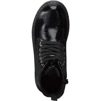 Tom Tailor Schnür Boots in schwarz