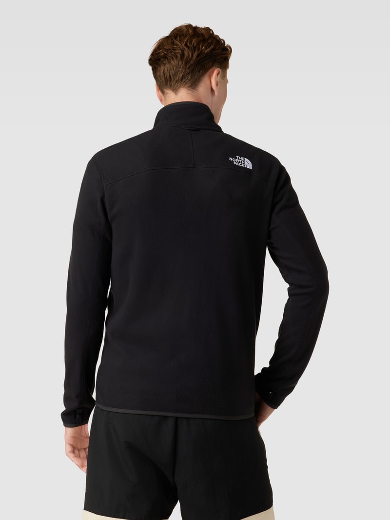 Fleecejacke mit Reißverschlusstaschen Modell '100 GLACIER' in schwarz