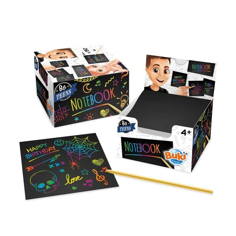 Bloc note cartes à gratter Buki