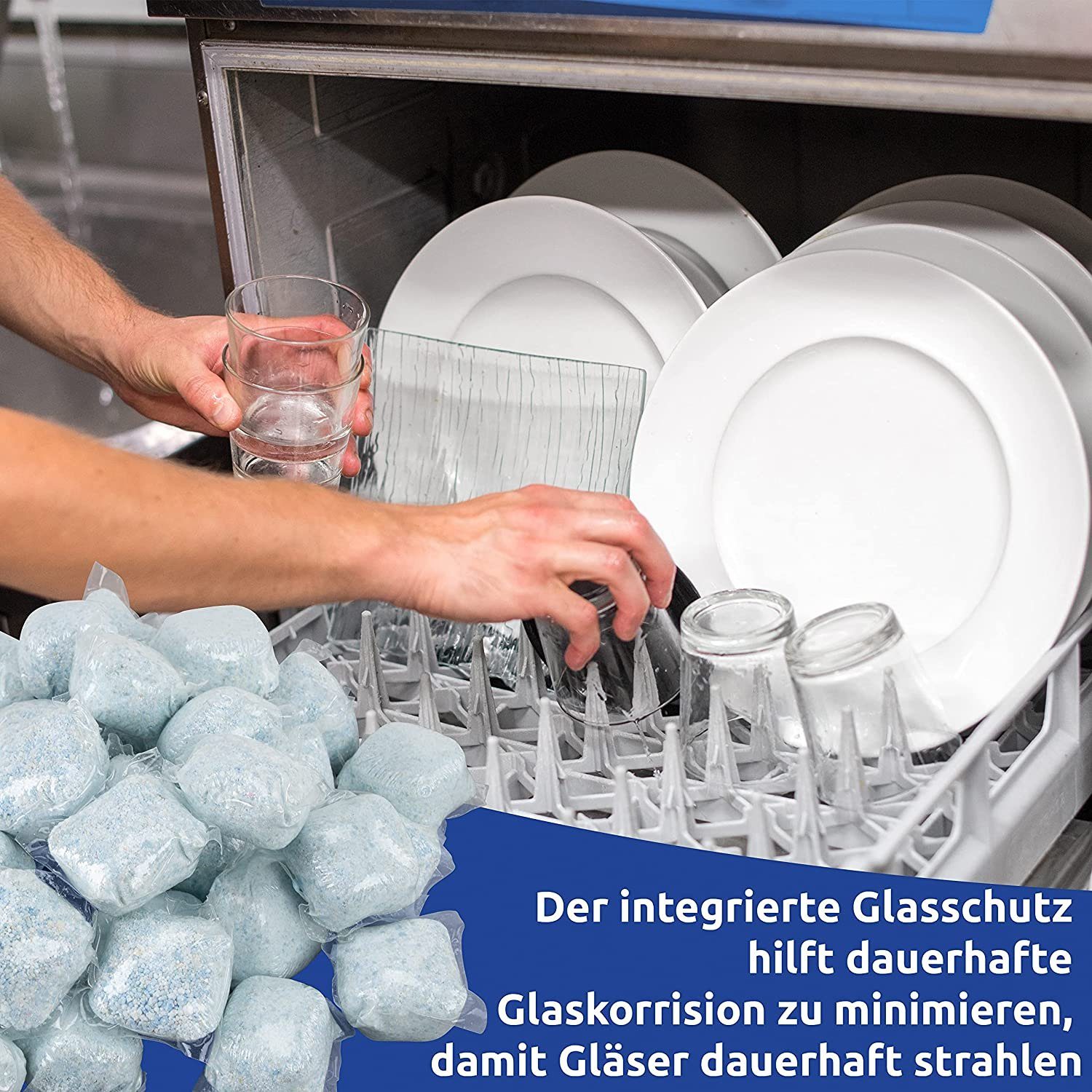RESCH CLEANIX Spülmaschinentabs 500 Stk, ALL IN ONE TABS Geschirrspültabs Spülmaschinentabs (Geschirrtabs, Tabs, Taps, [500-St. Sparset, Geschirrrspültabs, Geschirrreinigertabs Spültabs Spülmaschine ohne Plastik, Phosphatfrei, in Wasserlöslicher Foli