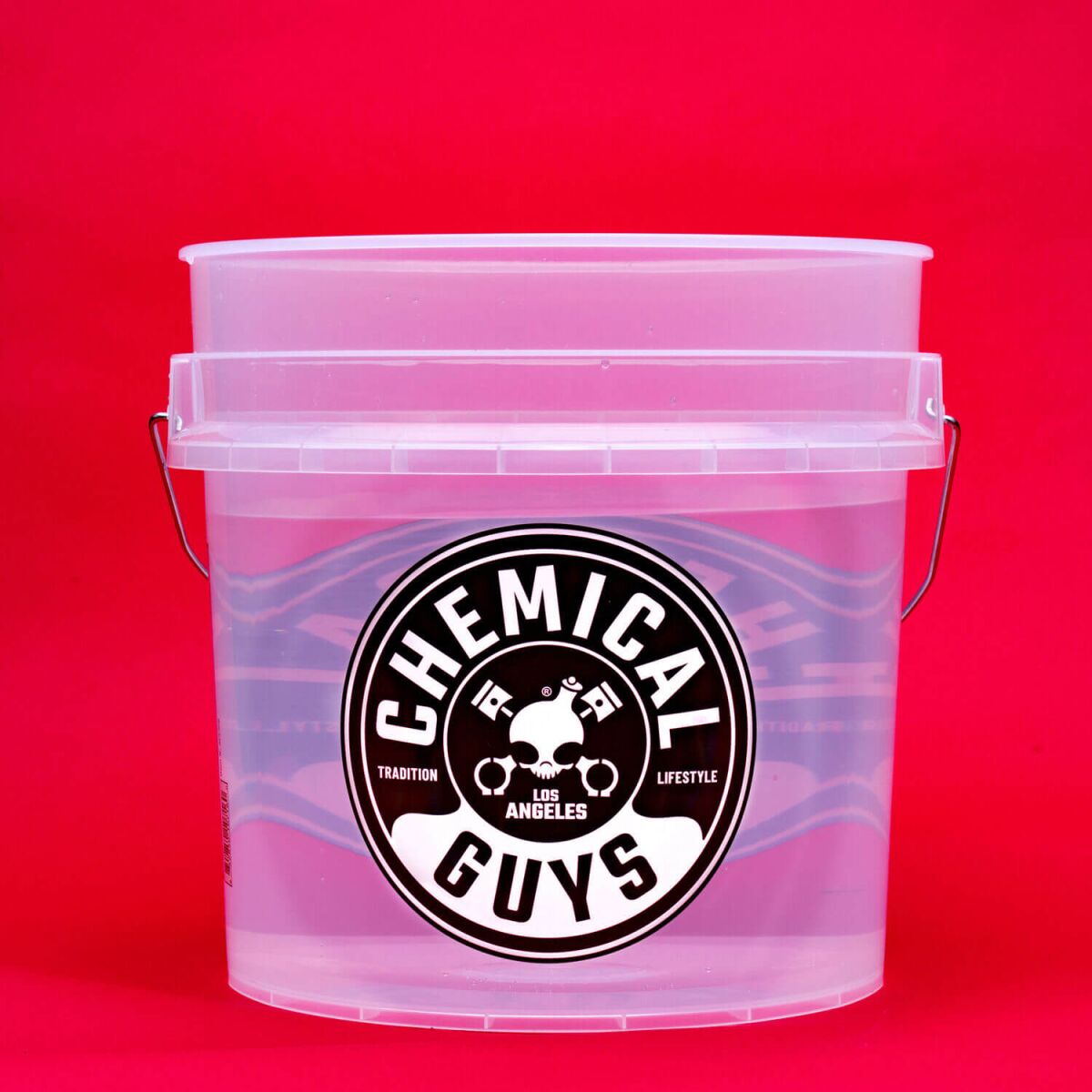 Chemical Guys 4,5-Gallonen-Wascheimer Ultra Clear mit Logo