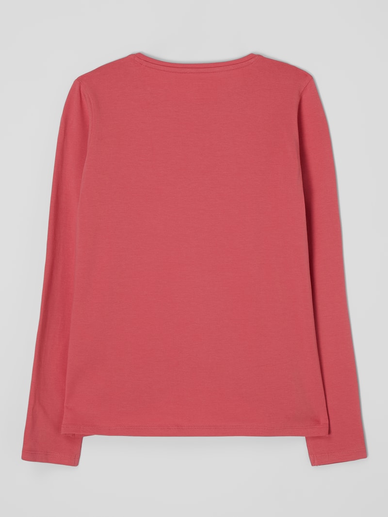 Sweatshirt mit Strasssteinen in pink