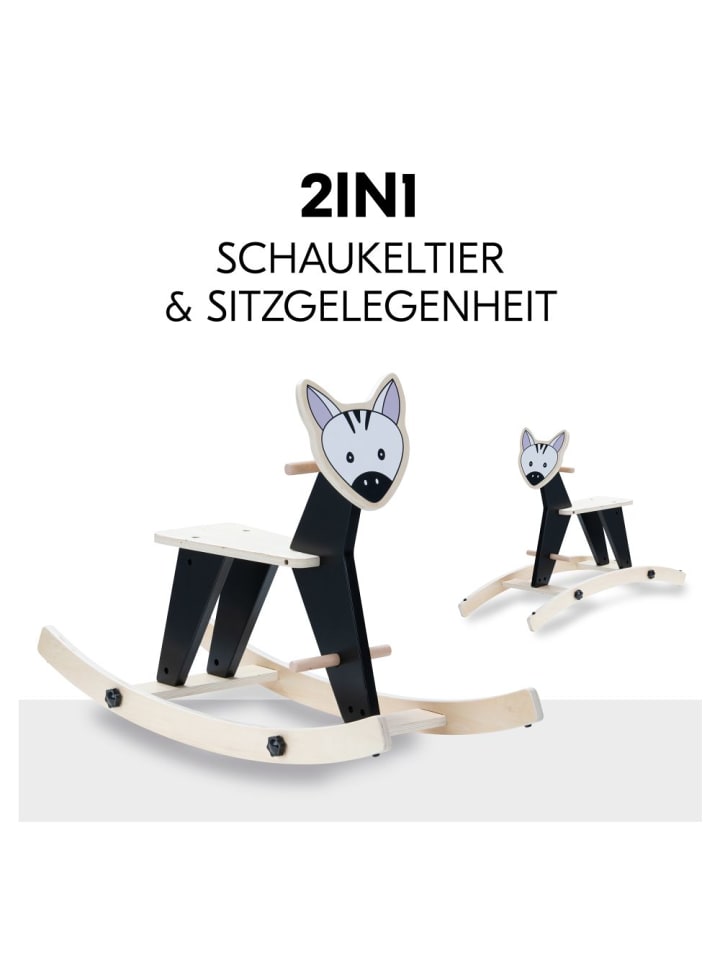 Hauck 2in1 Schaukeltier Rock N Swing (umbaubar zum Sitz, in schwarz,beige günstig kaufen onesize