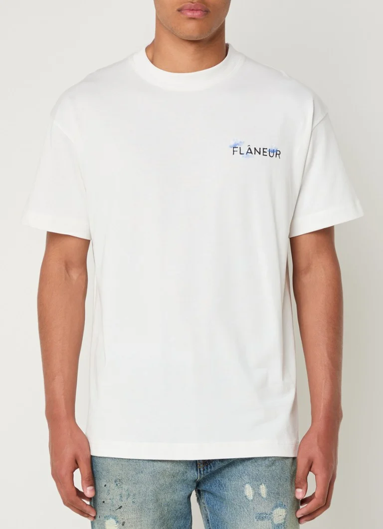 FLÂNEUR Aéronautique T-shirt with logo and back print