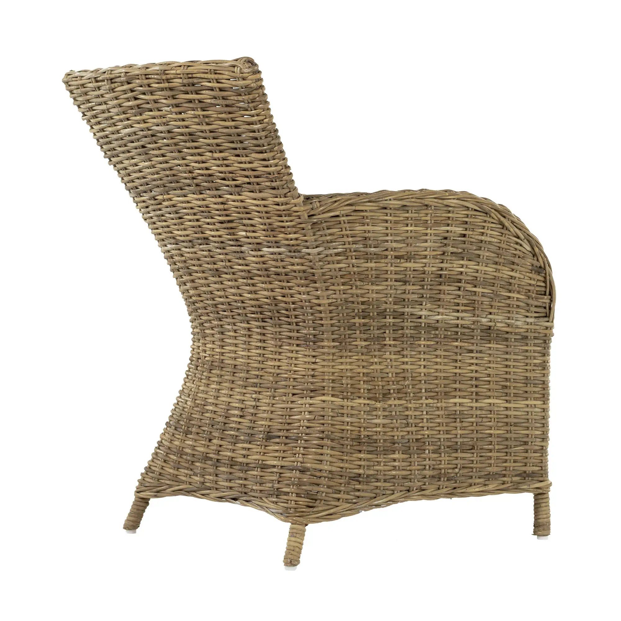 Novasolo Rattanstuhl Wickerworks (2er-Set Stühle, 2 St), Niedrige Rückenlehne, Rook, Rook Dining Stuhl (2er-Set)
