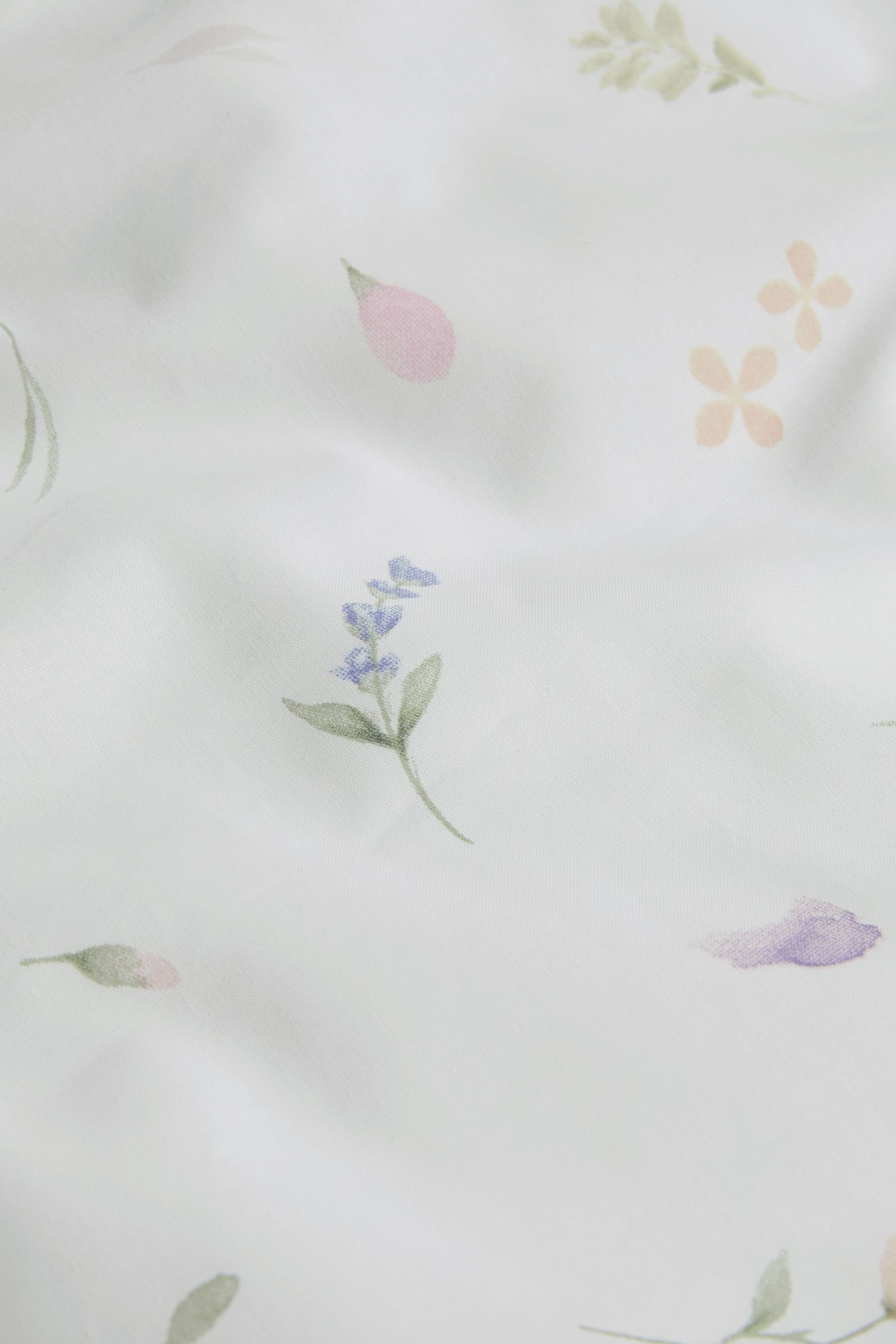 Bett-Set, Wendebare Bettgarnitur, Blumen- + Streifenmuster, Next, Bezug: Baumwolle