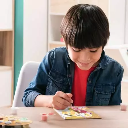 CreArt Mia und Onchao - Beste Freunde - Malen nach Zahlen für Kinder ab 7 Jahren