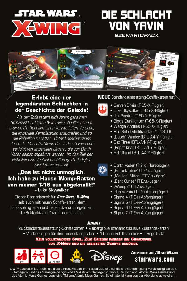 Star Wars: X-Wing 2. Edition – Die Schlacht von Yavin (Erw.)