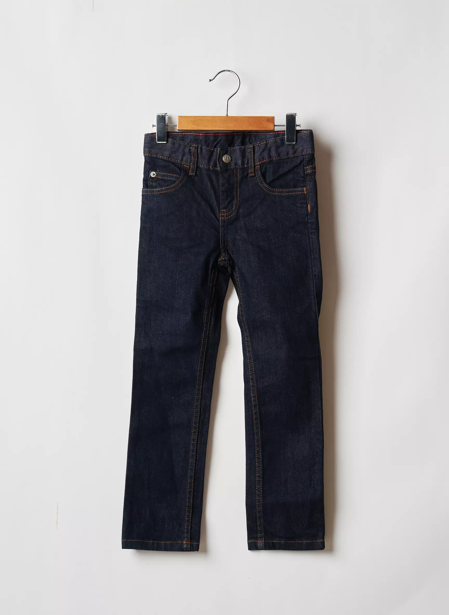Petit Bateau Jeans Coupe Droite Enfant couleur bleu