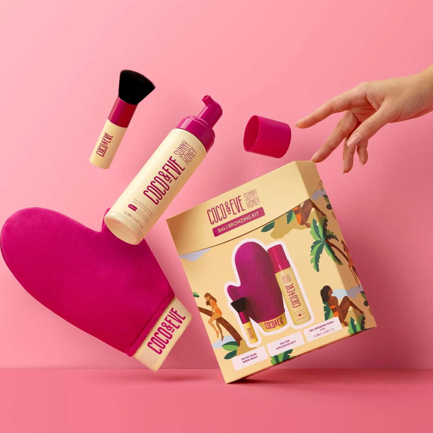 Kit bronceador Sunny Honey Bali - Set de cuidado solar, Set de cuidado solar, Sets de cuidado solar, Mousse corporal autobronceadora