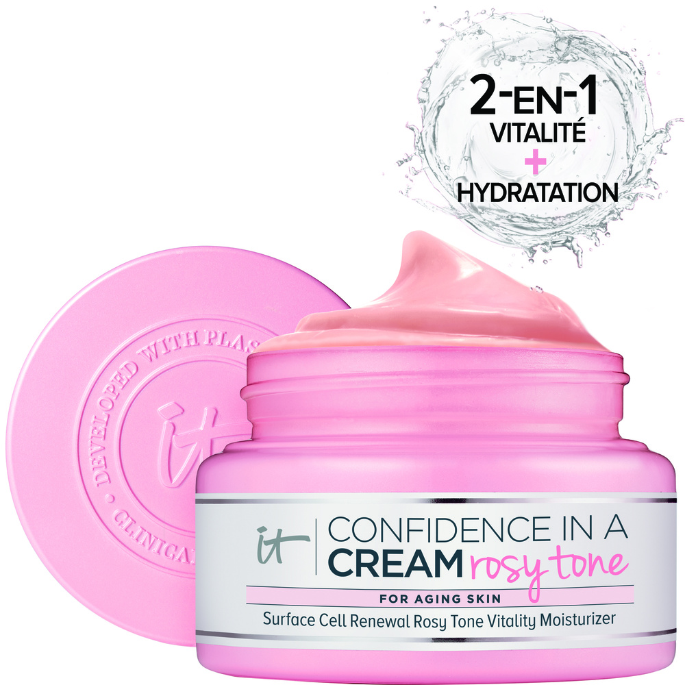 It Cosmetics Confidence in a Cream Crème Hydratante Vitalité Teint Rosé Rénovateur de Peau