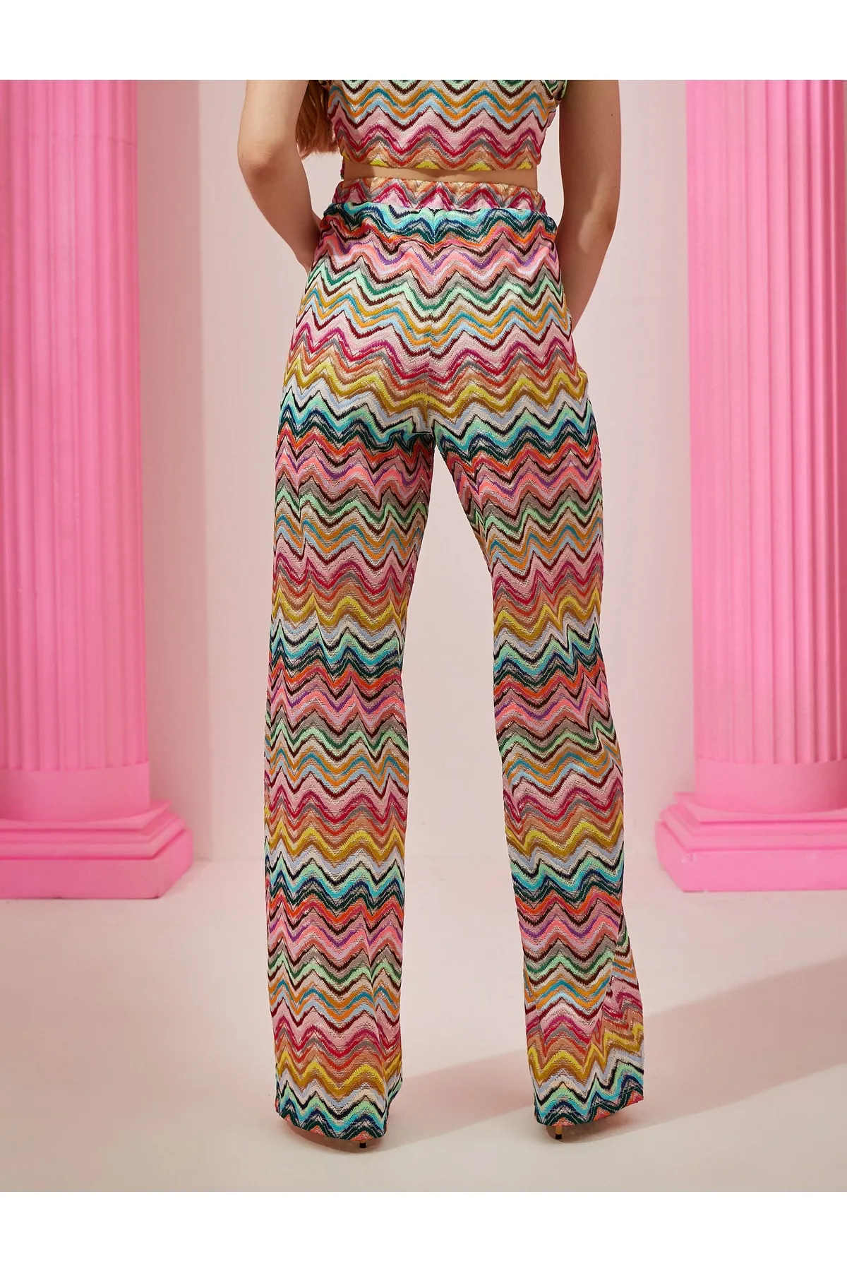 Koton  Hose mit weitem Bein und hoher Taille