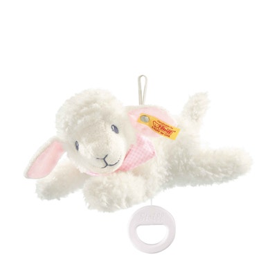 Träum-süß-Lamm Spieluhr, 25 cm, rosa