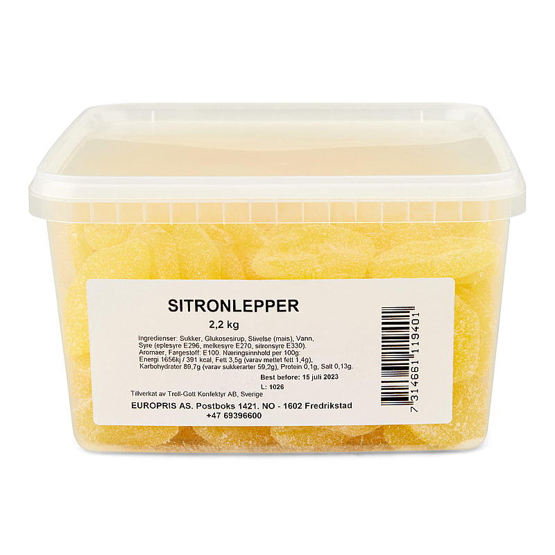 KnallGodt Sitronlepper 2,2 kg