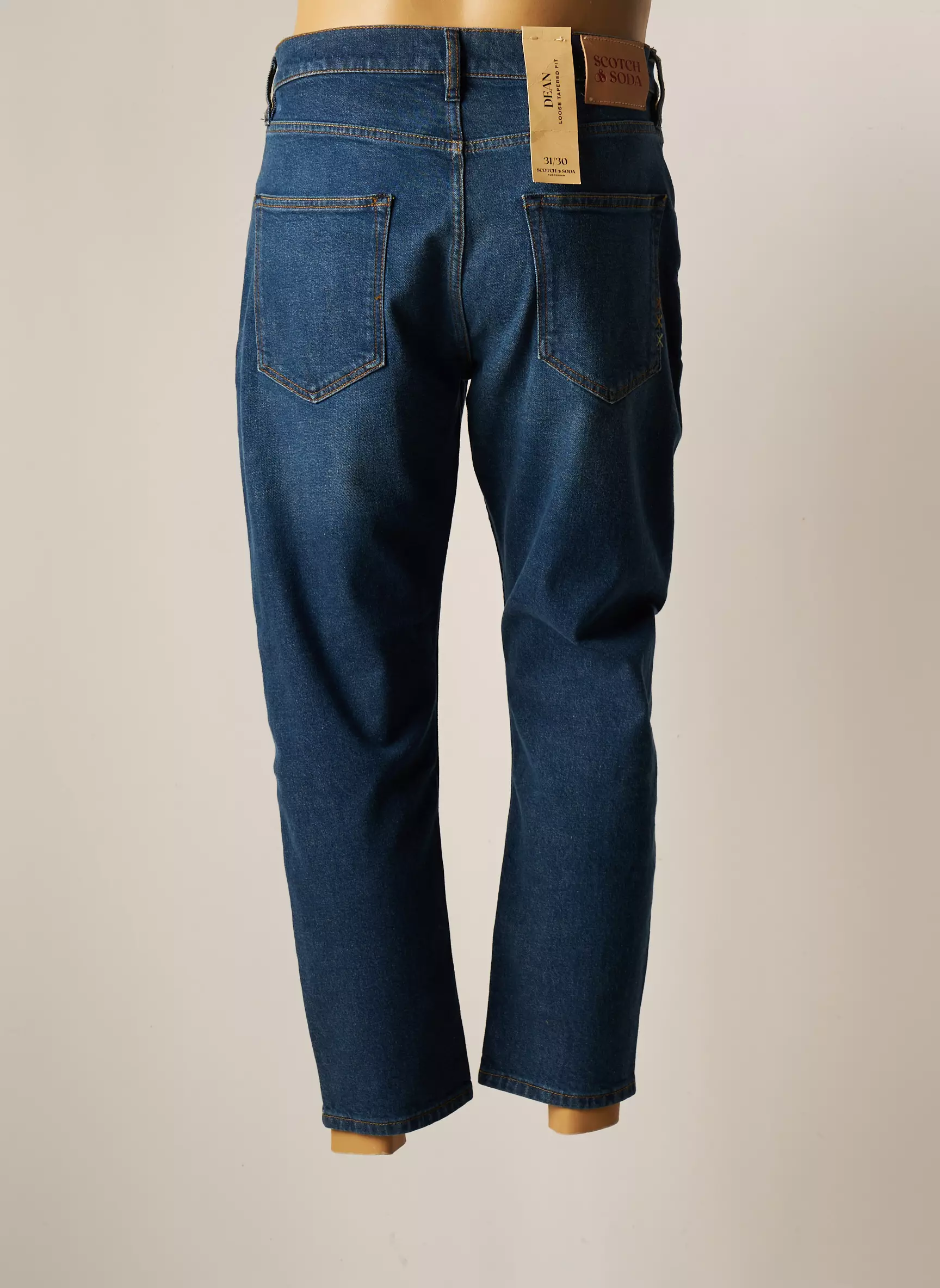 Scotch Soda Jeans Coupe Droite Homme couleur bleu