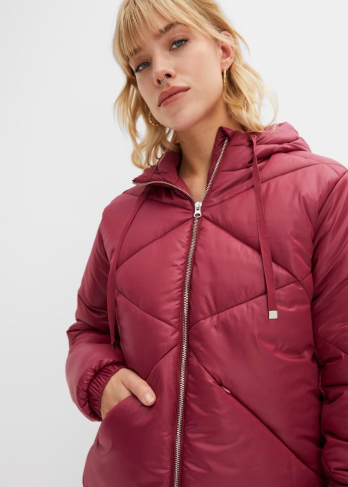 Steppjacke mit Kapuze