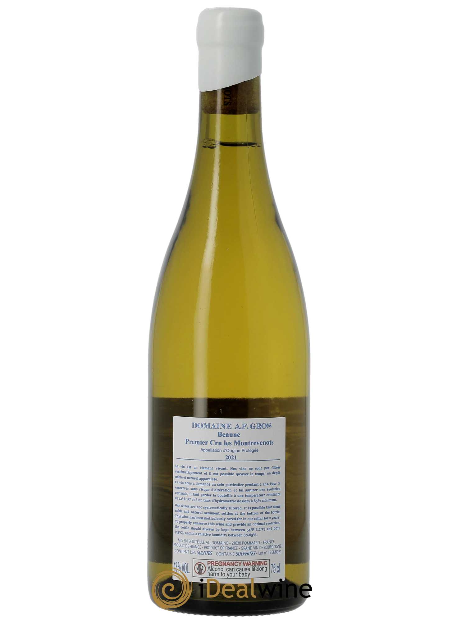 Beaune 1er Cru Les Montrevenots A.-F. Gros  2021 - Lot de 1 Bouteille
