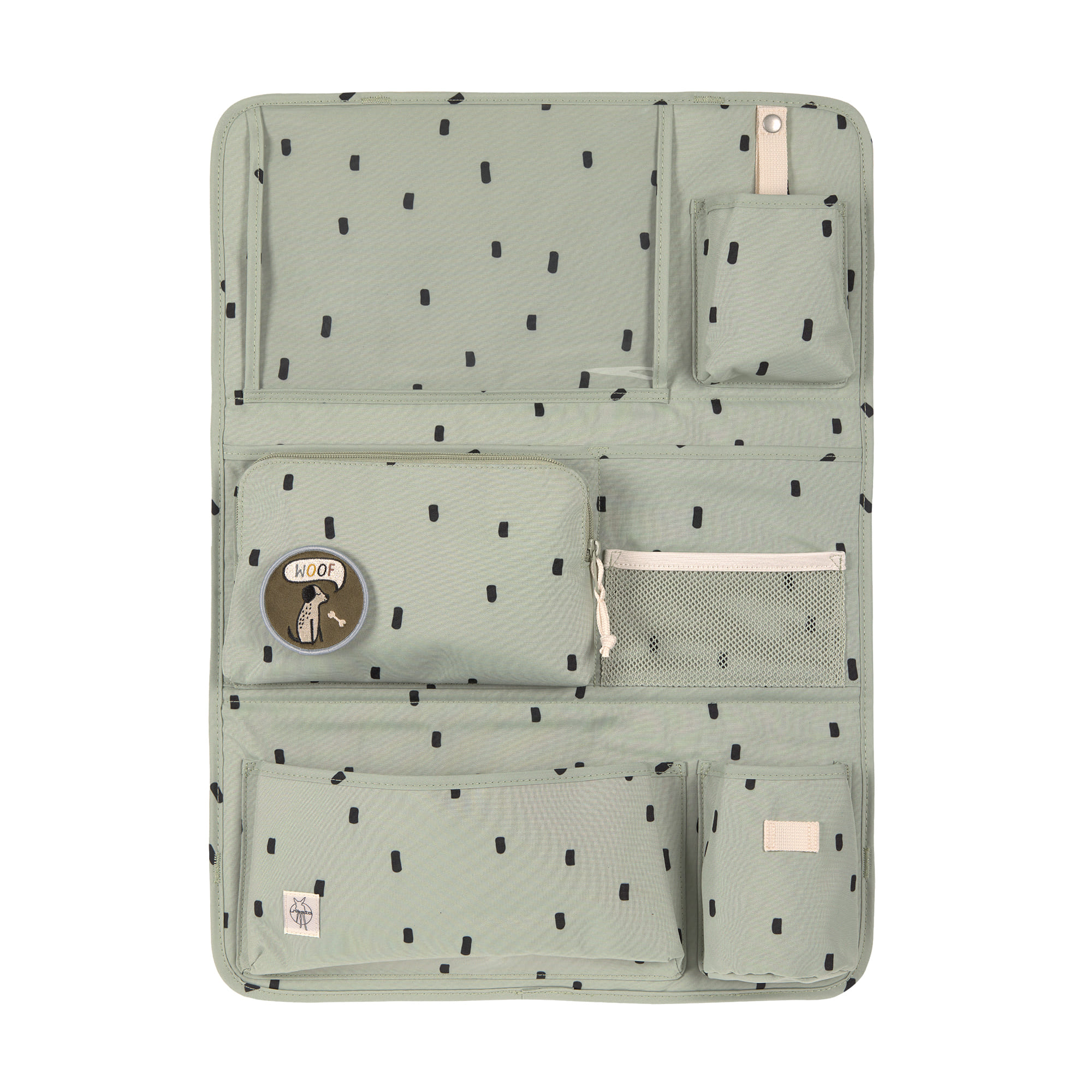 Auto Organizer Kinder - Happy Prints, Oliv