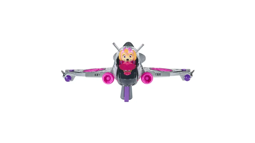 Spin Master - PAW Patrol: Der Mighty Kinofilm, Skyes Deluxe Superhelden-Jet inkl. Skye Figur, Licht und Geräuschen