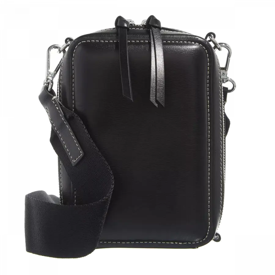 Ganni - Ganni Shoulder Bags Leder Black - schwarz