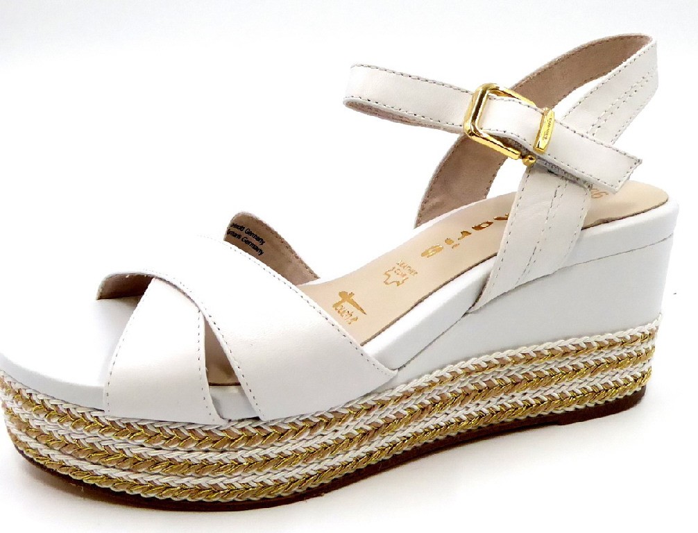 TAMARIS Klassische Sandalen weiss