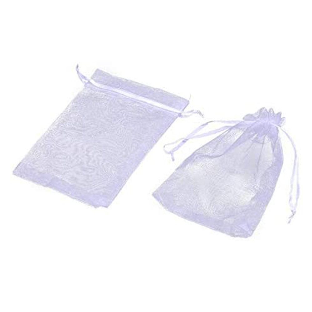 Lubgitsr Aufbewahrungstasche 100 Stück Organzasäckchen 10 X 15cm Organza Säckchen, Schmuckbeutel (100-tlg)