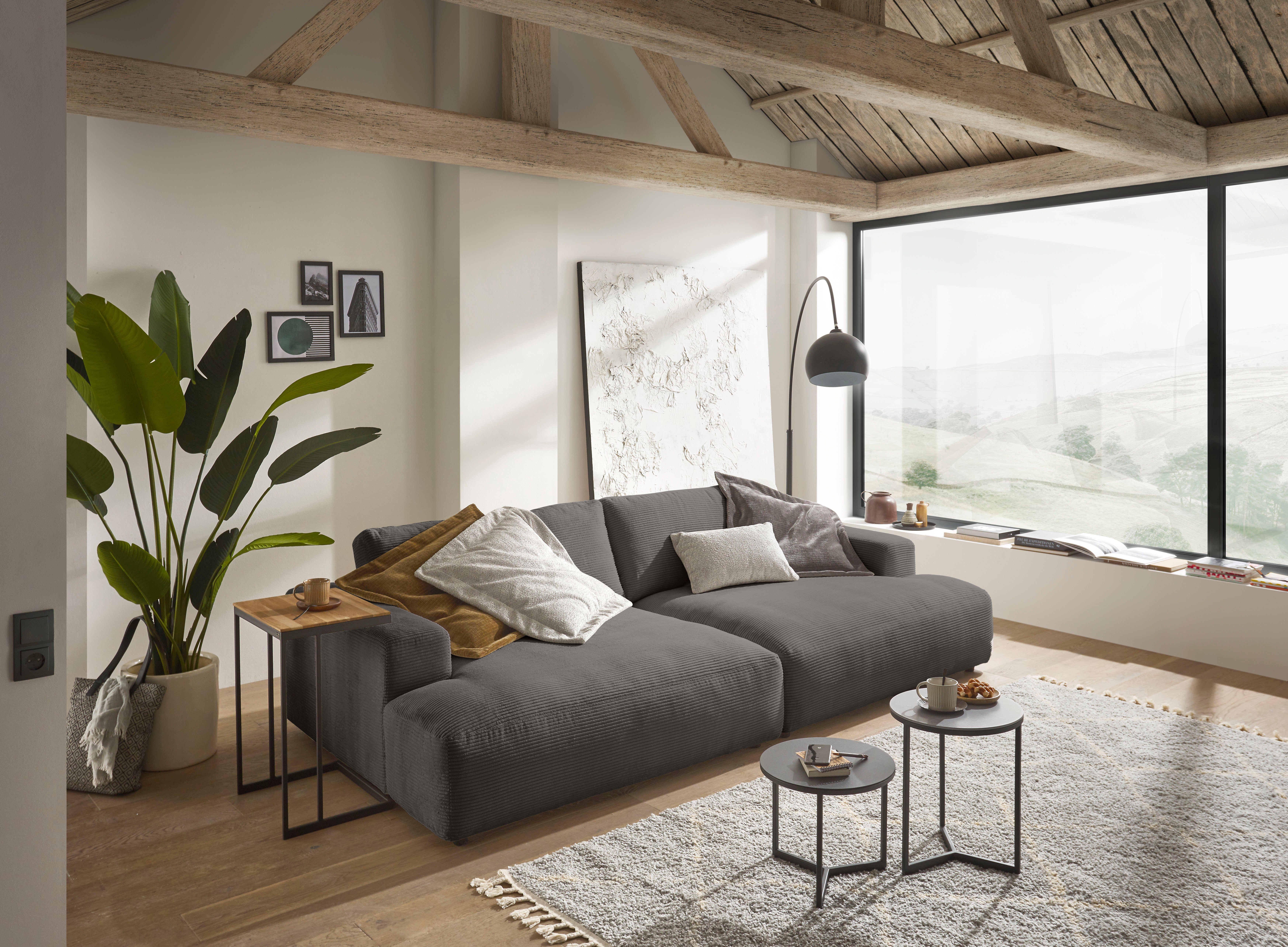 GALLERY M branded by Musterring Loungesofa Lucia, Cord-Bezug, Breite 292 cm