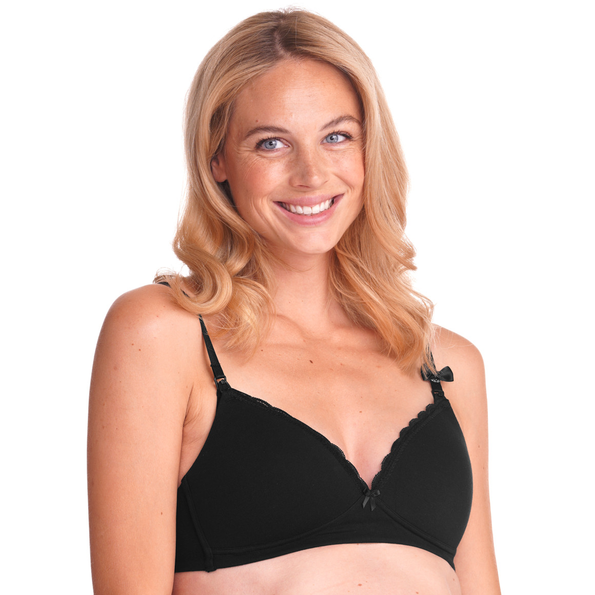 2 Damen Still-BHs mit Einhand-Clipverschluss