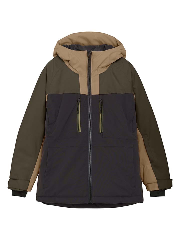 Color Kids Ski-/ Snowboardjacke in Beige/ Khaki/ Schwarz günstig kaufen