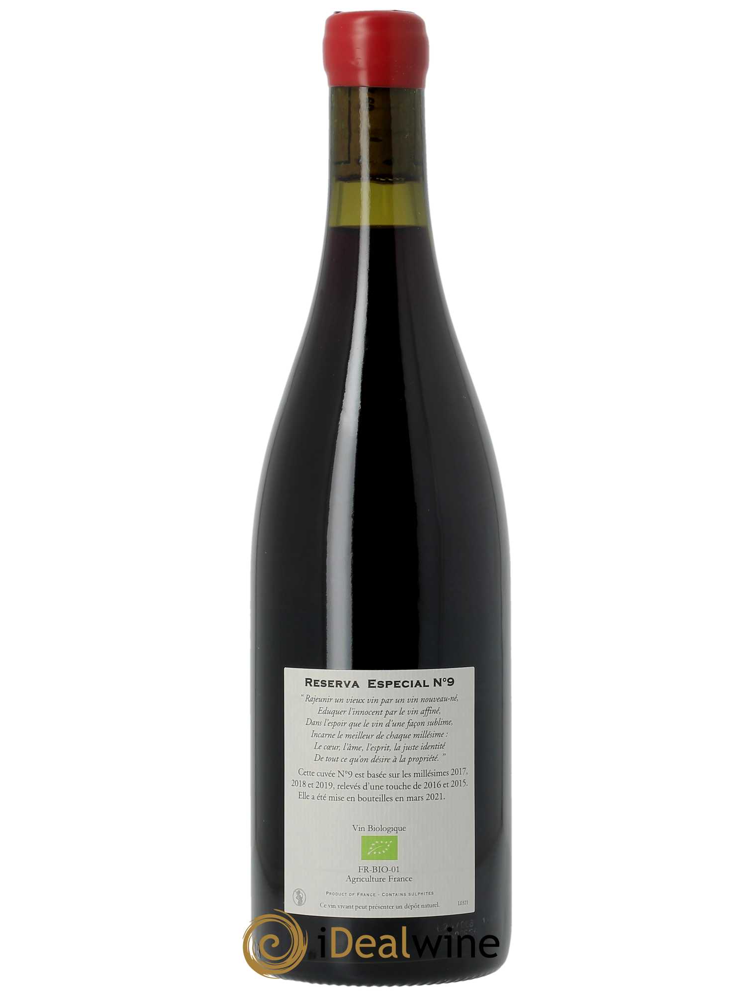 IGP Pays du Gard Roc d'Anglade Réserva Especial N°9 Rémy Pédréno   - Lot de 1 Bouteille
