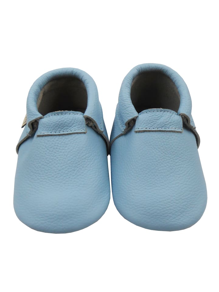 Yalion Baby Leder-Krabbelschuhe in Blau günstig kaufen