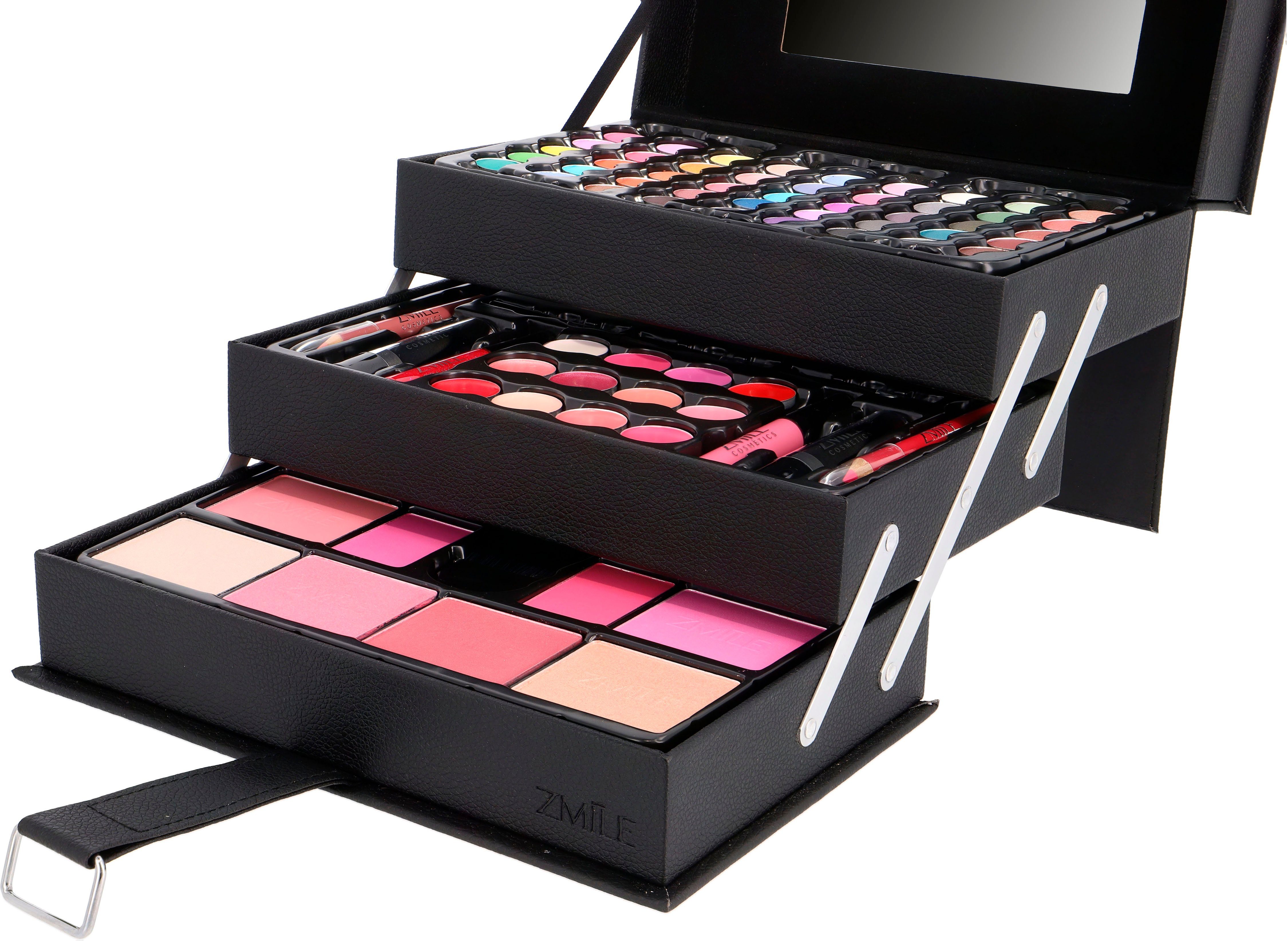 ZMILE COSMETICS Kosmetik-Koffer Beauty Case' black, 82-tlg., vegane Kosmetik