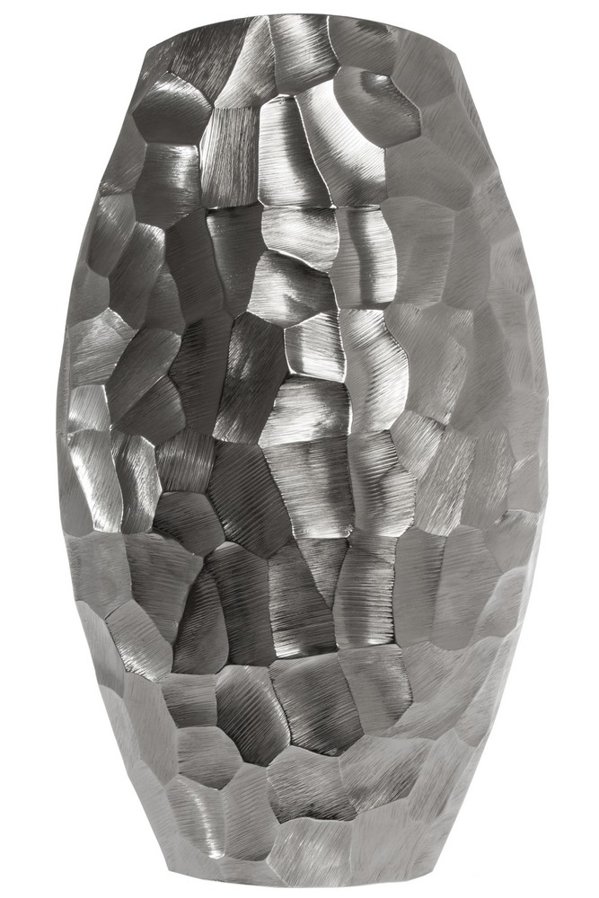 MyFlair My Flair Vase gehämmert Silber, groß
