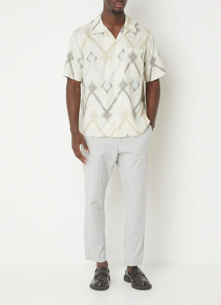 NN.07 Julio regular fit shirt in organic cotton blend with chest pocket