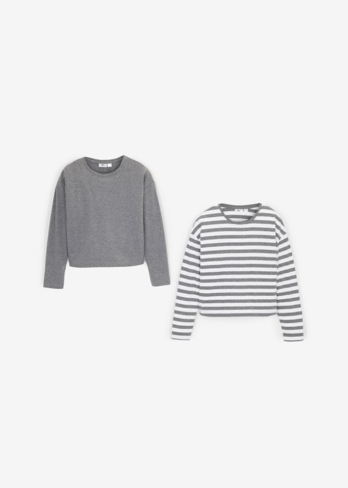 Mädchen Langarmshirt (2er Pack)