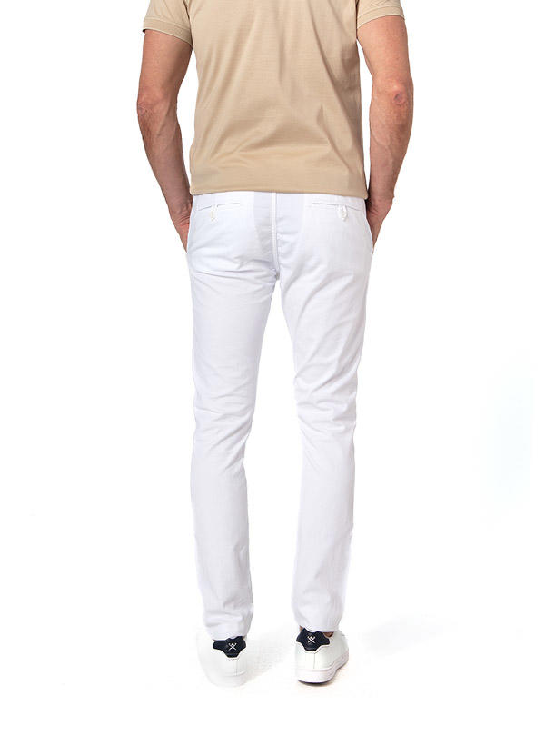 KARL LAGERFELD, Chino, Baumwolle, weiß