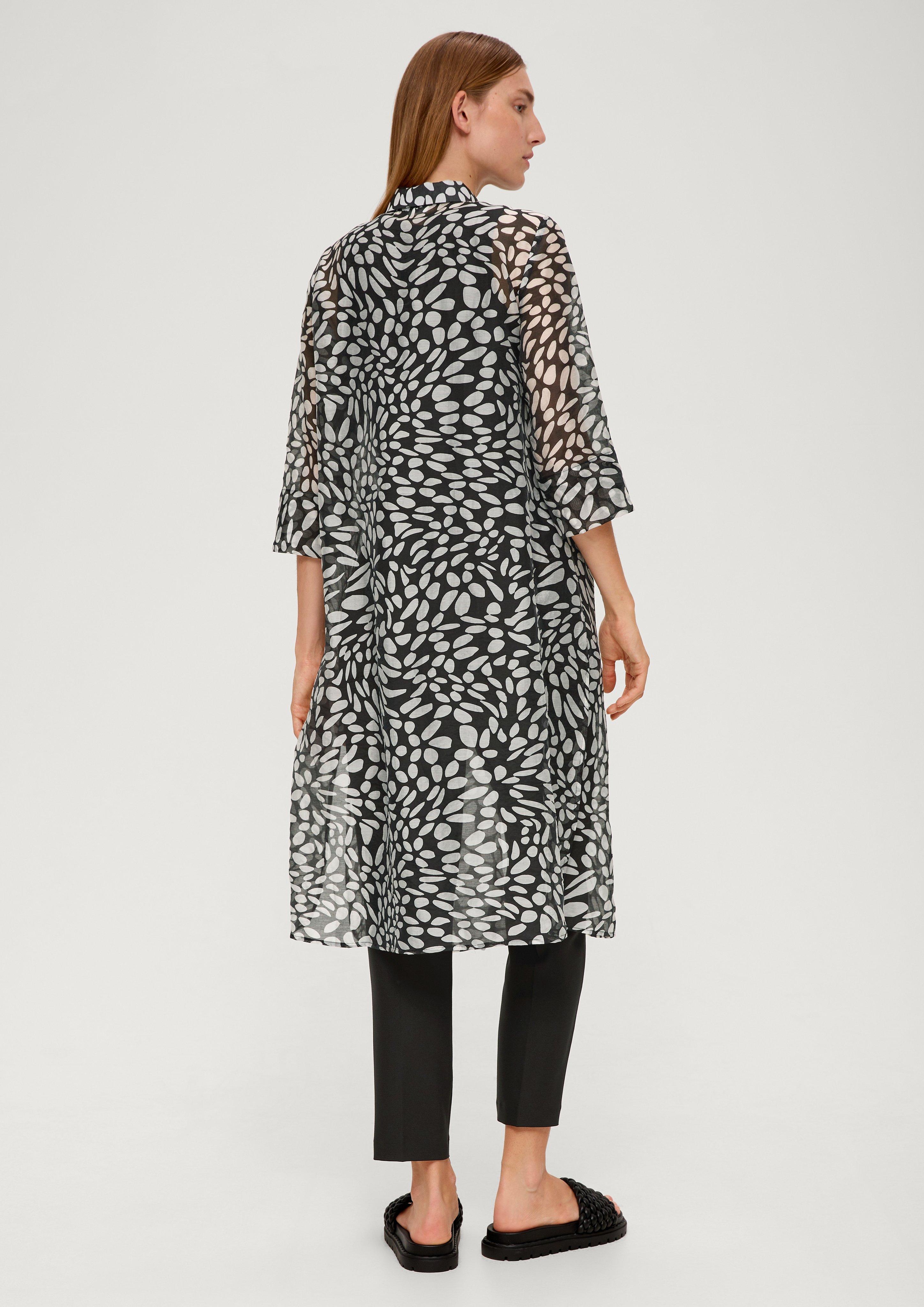 Lange Bluse aus Lyocellmix  2131805-99A0