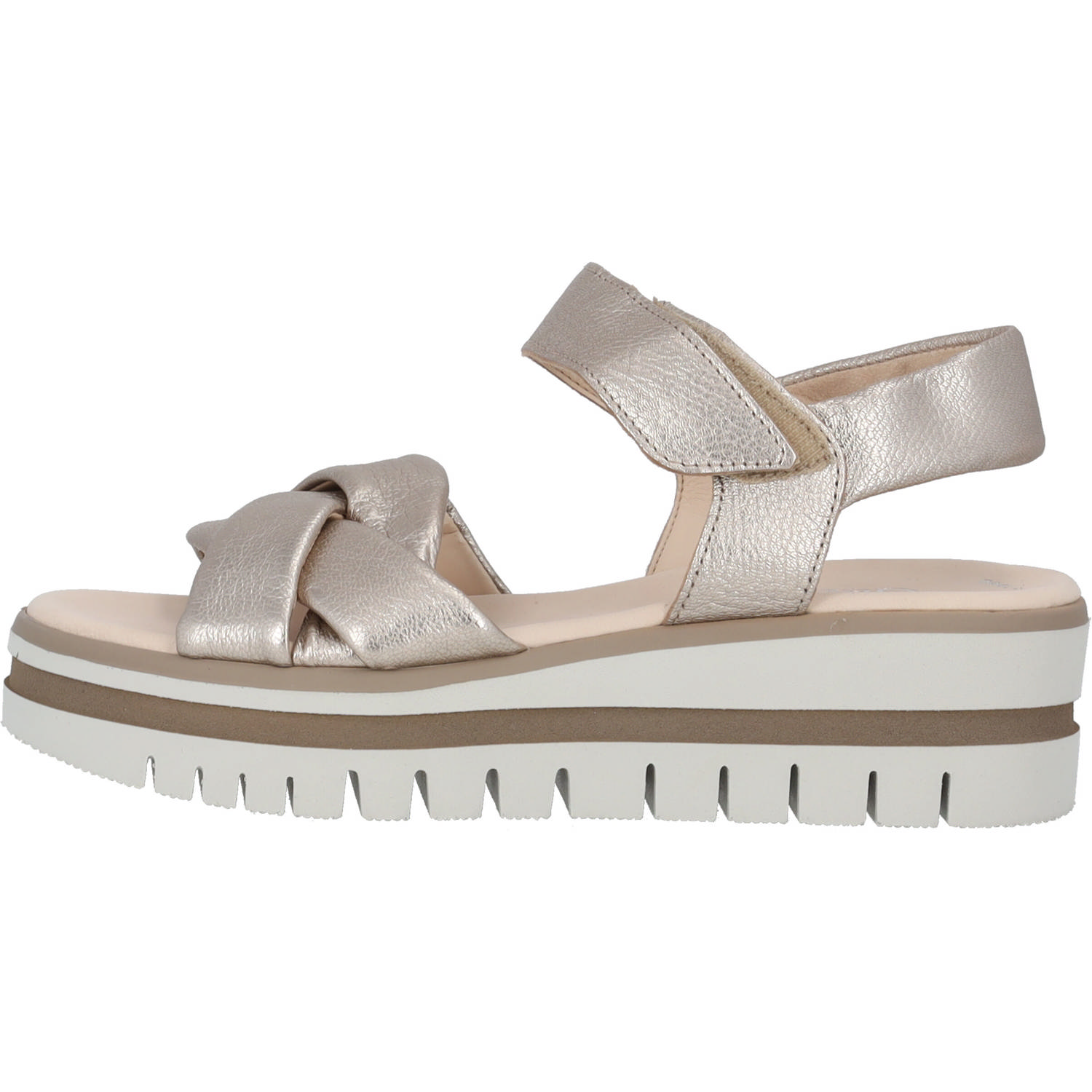 Gabor 24.622, Keilsandaletten, Damen, light grey