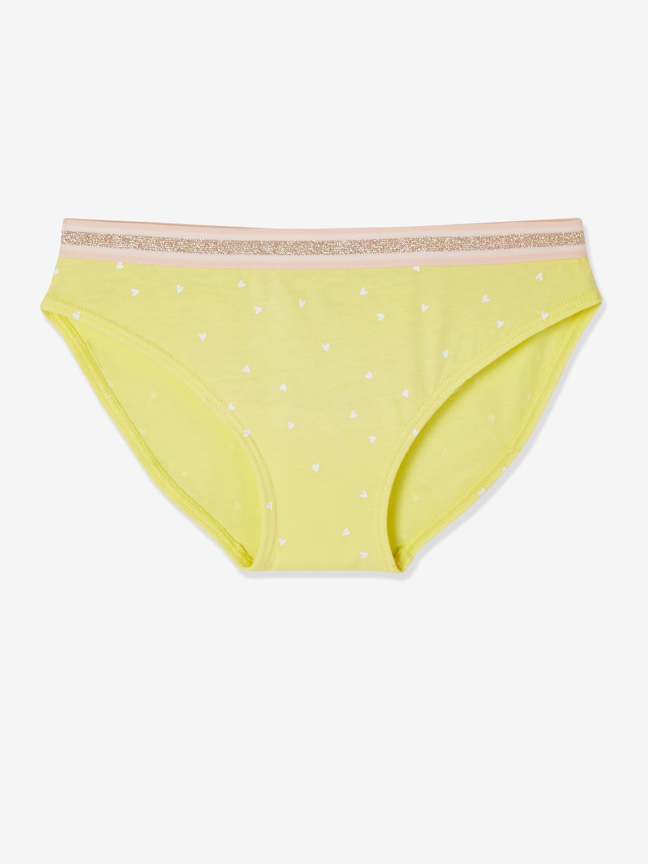 Lot de 5 culottes fille eau de rose rayé