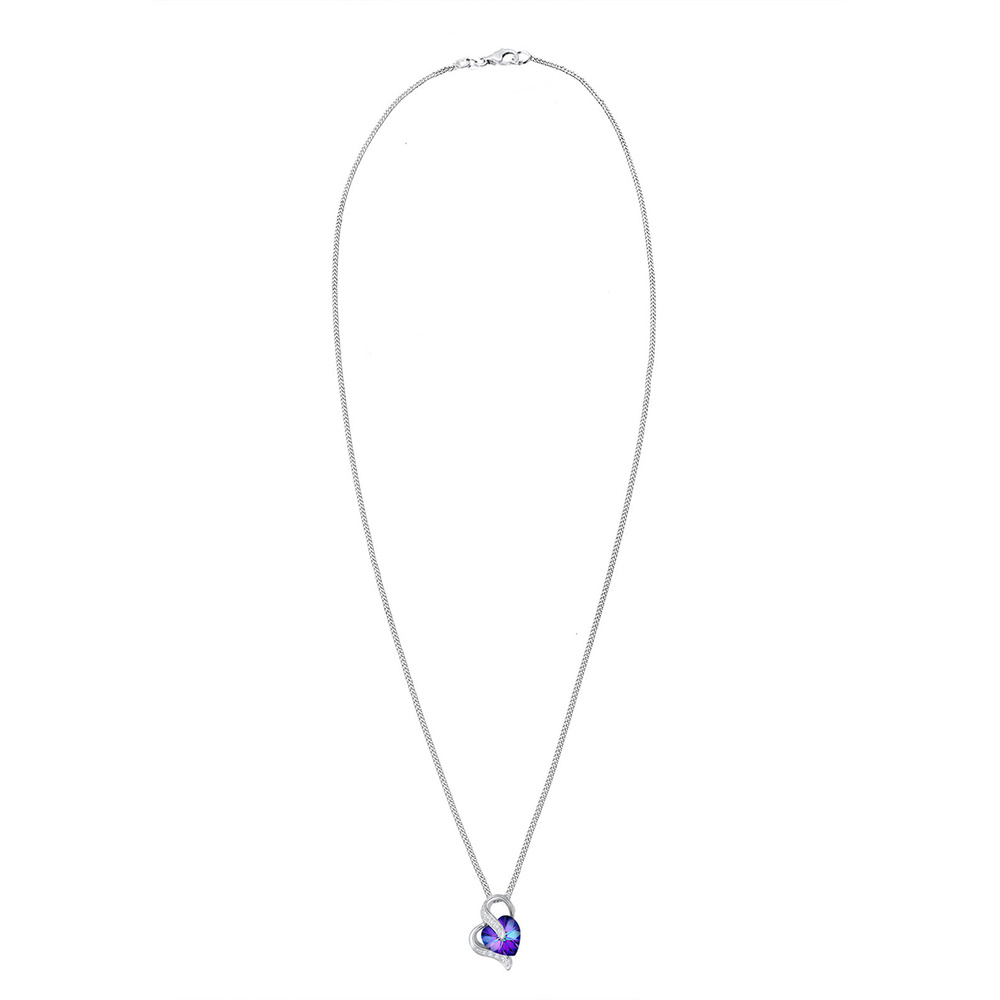 Elli Elli Collier Herz Zirkonia Kristalle Silber collier