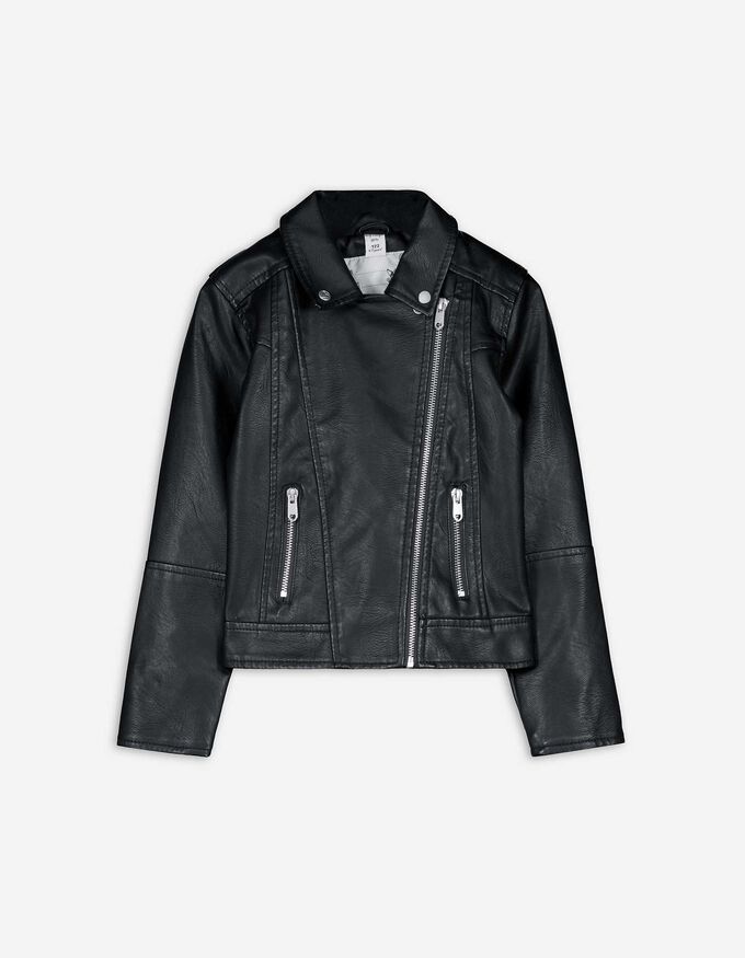 Bikerjacke - Lederoptik