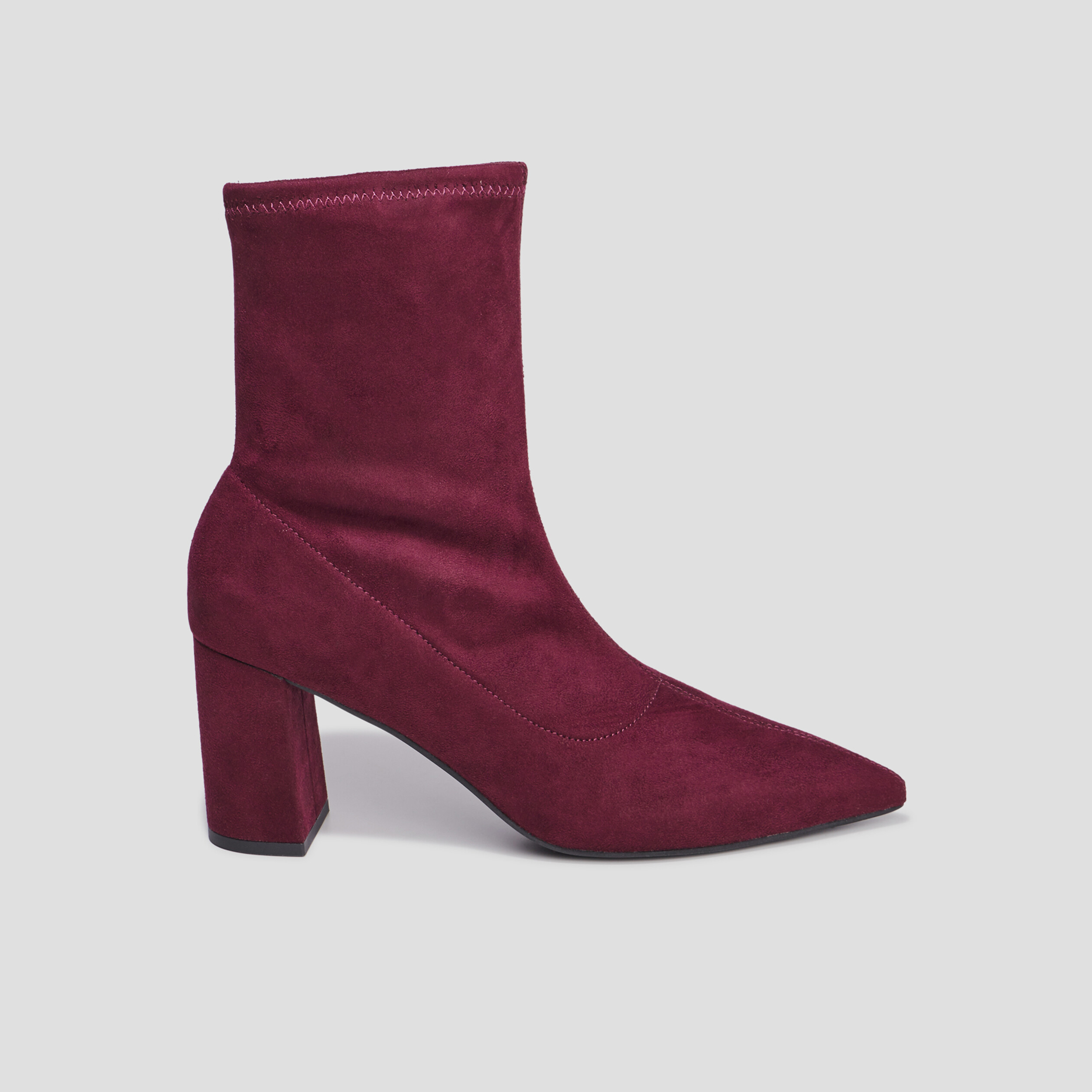 Bottines à talons bouts pointus rouge femme | La Halle