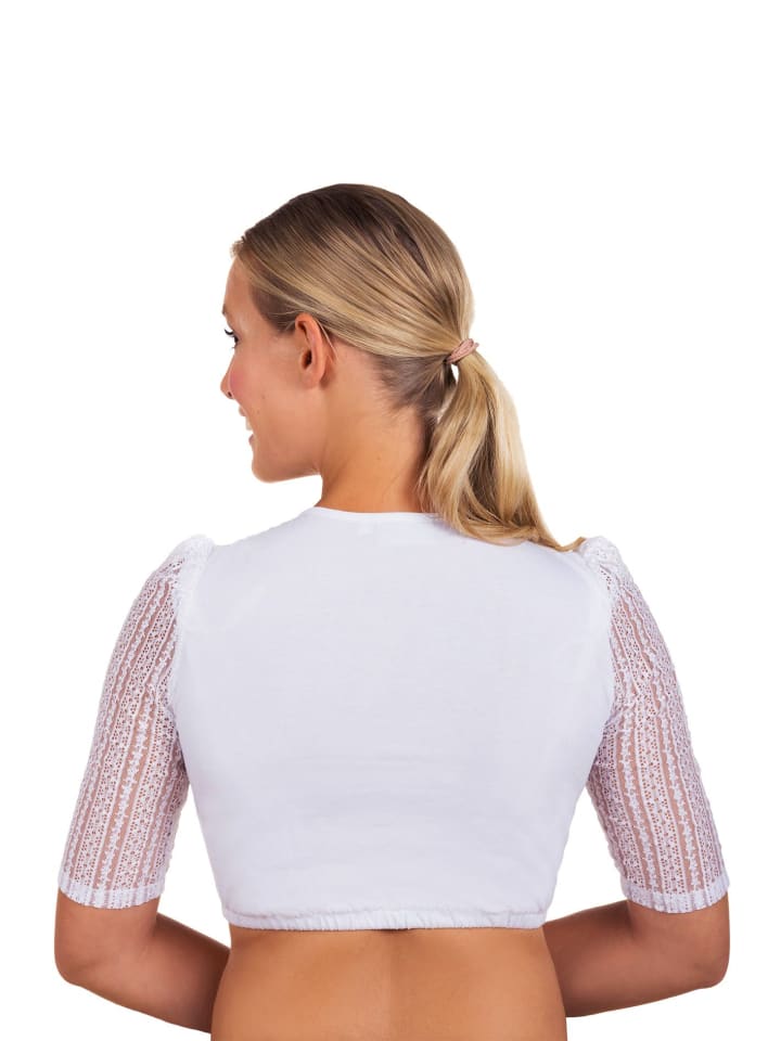 Edelnice Dirndlbluse Kassandra in weiß günstig kaufen