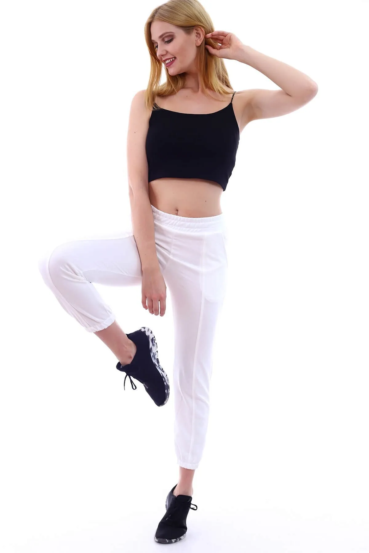 Deafox  Jogginghose - Ecru - Straight